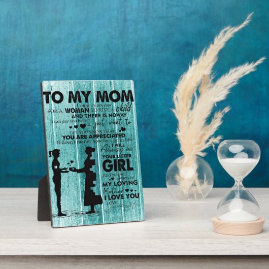 Citaten naar mijn moeder | Gift for Moeder Fotoplaat (Zijkant)