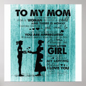 Citaten naar mijn moeder | Gift for Moeder Poster (Voorkant)