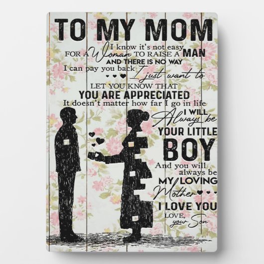 Citaten naar mijn moeder, mam Cadeau Fotoplaat (voorkant)