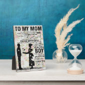 Citaten naar mijn moeder, mam Cadeau Fotoplaat (Zijkant)