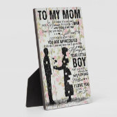 Citaten naar mijn moeder, mam Cadeau Fotoplaat (Zijkant)