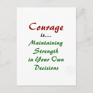 Citaten over Courage op Producten Briefkaart