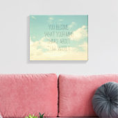 Citaten over de geest, Sky en Clouds,  Canvas Afdruk (Insitu (Woonkamer))