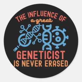 Citaten over Genetica, Hoofdvak Genetica Ronde Sticker