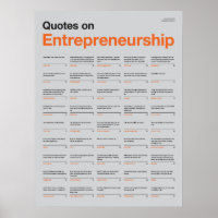 Citaten over het Poster voor ondernemerschap - gri
