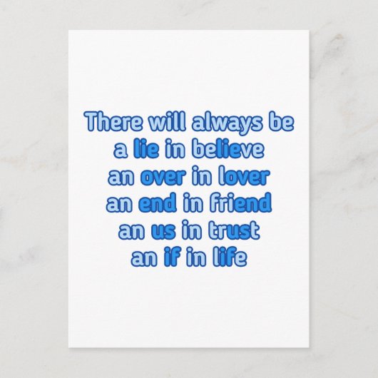 citaten over liefde , leven en vriendschap feestdagenkaart (Voorkant)