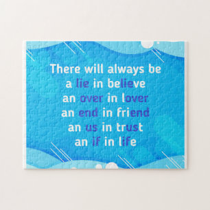 citaten over liefde , leven en vriendschap legpuzzel