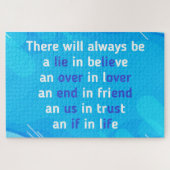 citaten over liefde , leven en vriendschap legpuzzel (Horizontaal)