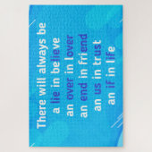 citaten over liefde , leven en vriendschap legpuzzel (Verticaal)