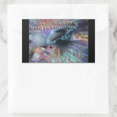 Citaten over onze kinderen rechthoekige sticker (Tas)