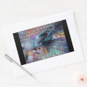 Citaten over onze kinderen rechthoekige sticker (Envelop)