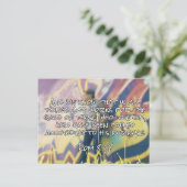 Citaten: Rom. 8:28 — "God werkt ten goede" Briefkaart (Staand voorkant)