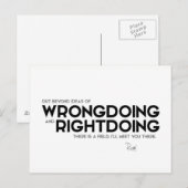 Citaten: Rumi: Onrecht doen en onrecht doen Briefkaart (Voorkant / Achterkant)