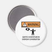 Citaten Shakespeare Magneet (Voorkant / Achterkant)