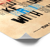 Citaten Sjabloon Poster (Hoek)