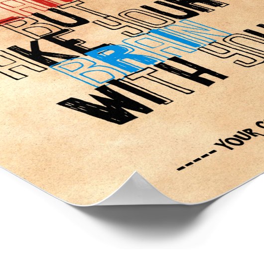 Citaten Sjabloon Poster (Hoek)