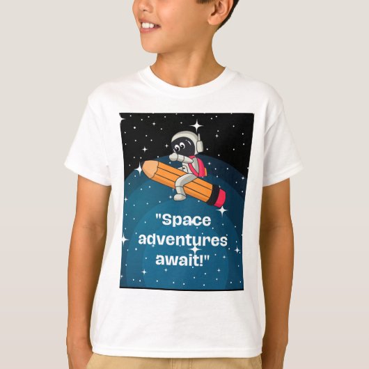 citaten van astronauten t-shirt (Voorkant)