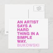 Citaten van Charles Bukowski Briefkaart (Voorkant / Achterkant)