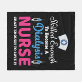 Citaten van dialyseverpleegkundige fleece deken (Voorkant (Horizontaal))