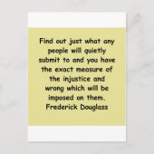 citaten van frederick douglass briefkaart (Voorkant)