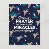 Citaten van gebedden en wonderen briefkaart (Voorkant)