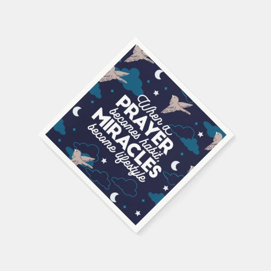 Citaten van gebedden en wonderen servet (Hoek)