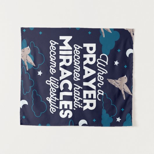 Citaten van gebedden en wonderen wandkleed (Voorkant (horizontaal))