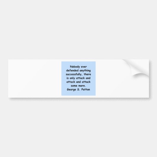 citaten van george s patton bumpersticker (Voorkant)