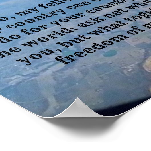 Citaten van JFK Poster (Hoek)