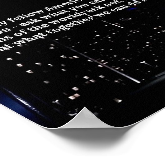 Citaten van JFK Poster (Hoek)