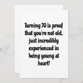 Citaten voor 70e verjaardag kaart (Voorkant / Achterkant)
