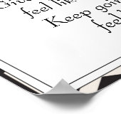 Citaten voor Black Inspirerend Life Enmoegement Poster (Hoek)