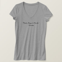 Citaten voor inspiratie: "Wisdom..."~Socrates-T-Sh T-shirt