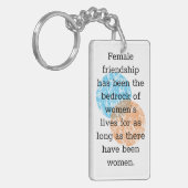 Citaten voor vriendschapsbanden vrouw sleutelhanger (Voorkant Links)