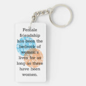 Citaten voor vriendschapsbanden vrouw sleutelhanger (achterkant)