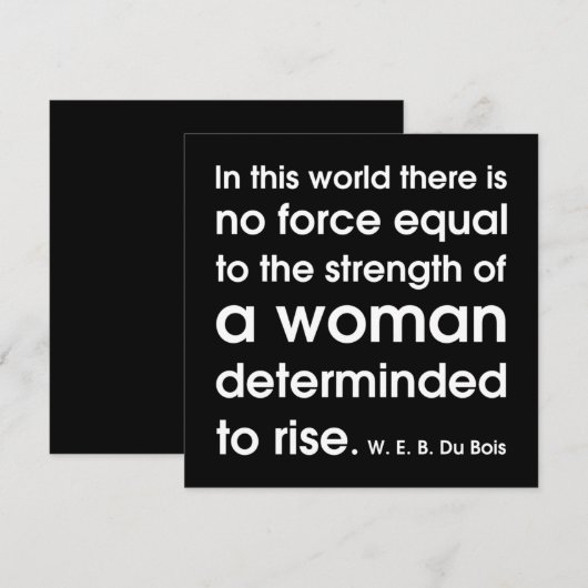 Citaten voor vrouwen ~ Motivatie Kaart (Voorkant / Achterkant)