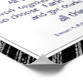 Citaten voor zwarte grijze bijbelscripts poster (Hoek)