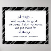 Citaten voor zwarte grijze bijbelscripts poster (Voorkant)