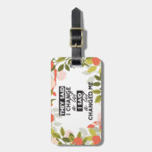 Citaten wijzigen met Apple Fruit Tree Pattern Bagagelabel (Voorkant verticaal)