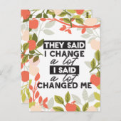 Citaten wijzigen met Apple Fruit Tree Pattern Briefkaart (Voorkant / Achterkant)