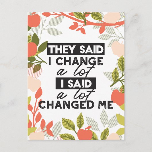 Citaten wijzigen met Apple Fruit Tree Pattern Briefkaart (Voorkant)