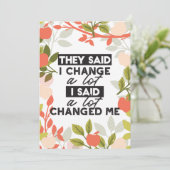 Citaten wijzigen met Apple Fruit Tree Pattern Feestdagenkaart (Staand voorkant)