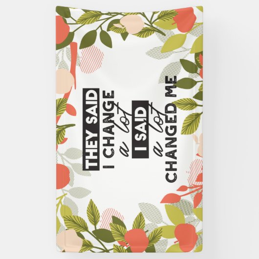 Citaten wijzigen met Apple Fruit Tree Pattern Spandoek (Verticaal)