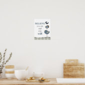 Citatiewandkunst voor de kinderkamer en kinderkame poster (Keuken)