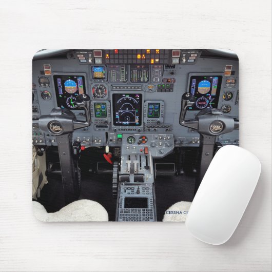 Citation Business Jet Cockpit Muismat (Met muis)