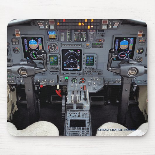 Citation Business Jet Cockpit Muismat (Voorkant)