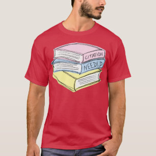 Citation Nodig Colorful Books pastel T-shirt
