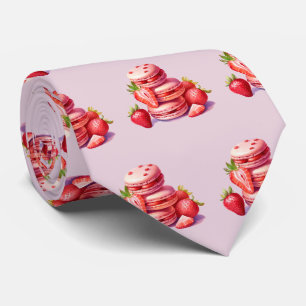 Cite betegelde bakkerij Macaron cookie Stropdas
