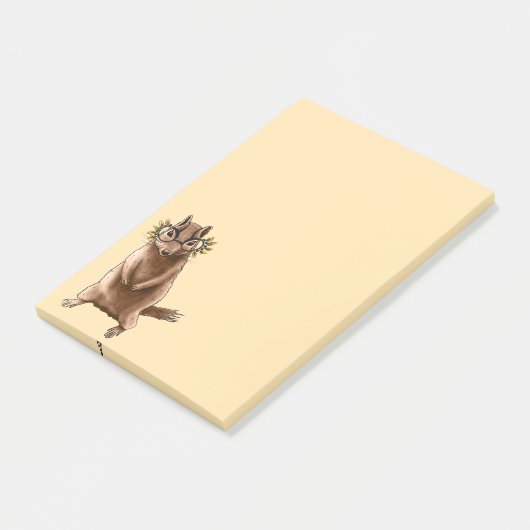 Cite Chipmunk Hippie Glasses Post-it® Notes (Schuin)