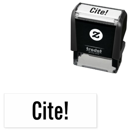 Cite! Docent feedback voor studenten schrijven Zelfinktende Stempel (In situ)